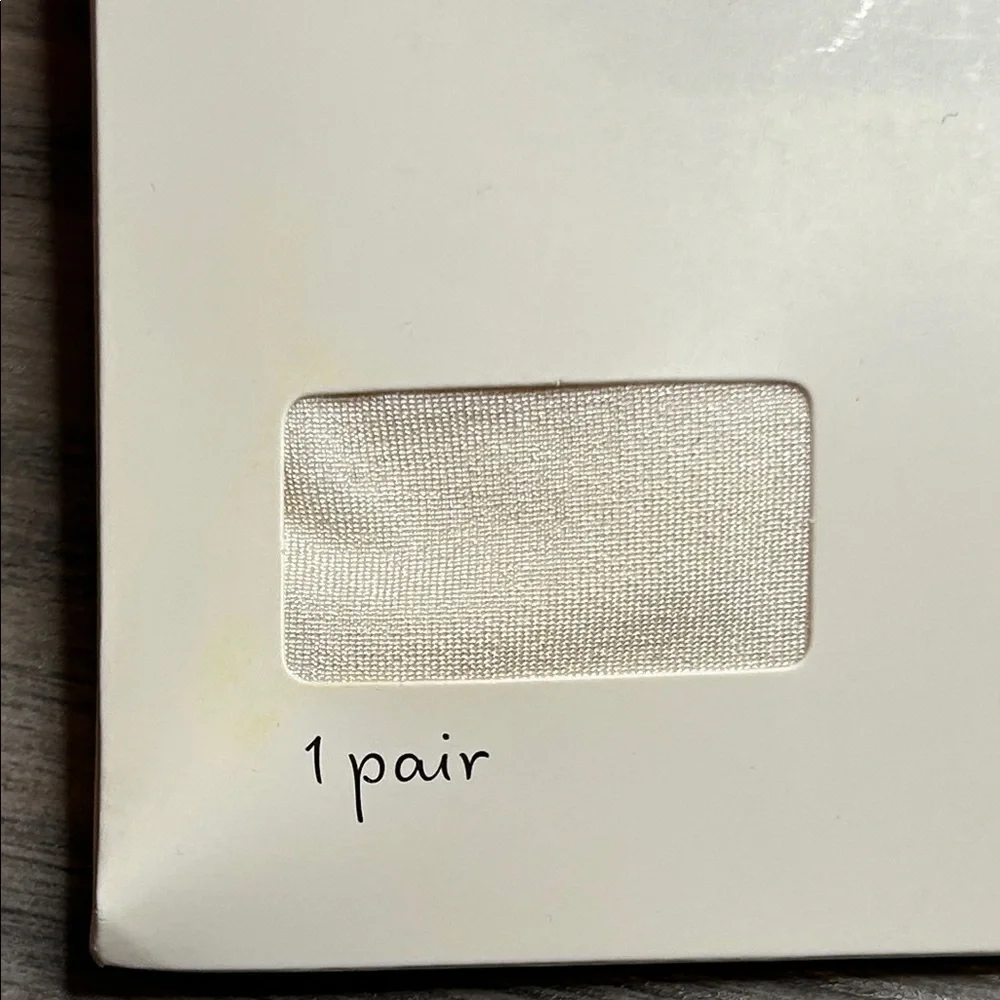 NWT Soft Ivory Sheen Blackout Tights